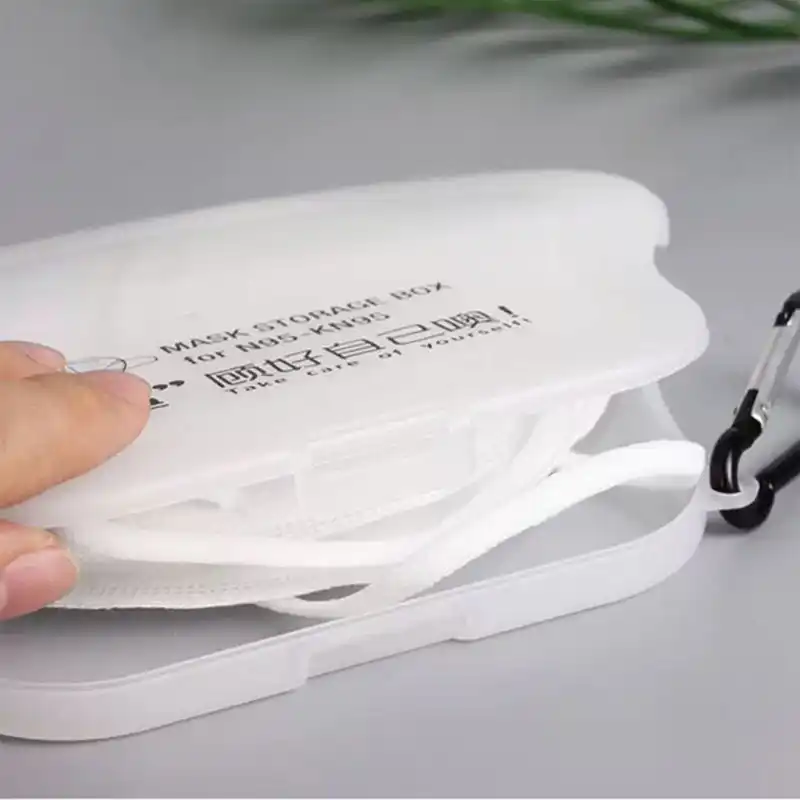 Kn95 Face Mask Storage Box Portable Caja Mascarillas Transparent Mask Case Organizer Dust Moisture Proof Boite Rangement Masque Storage Boxes Bins Aliexpress