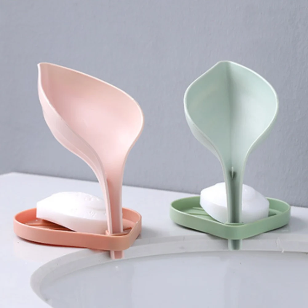 Экологически чистая Коробка для мыла в форме листа подвижная двухслойная