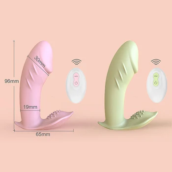 Wearable Butterfly Dildo Vibrator G Spot Sex Toys for Women 10 Speeds Clitoris Stimulator Remote Control Panties Vibrating 6