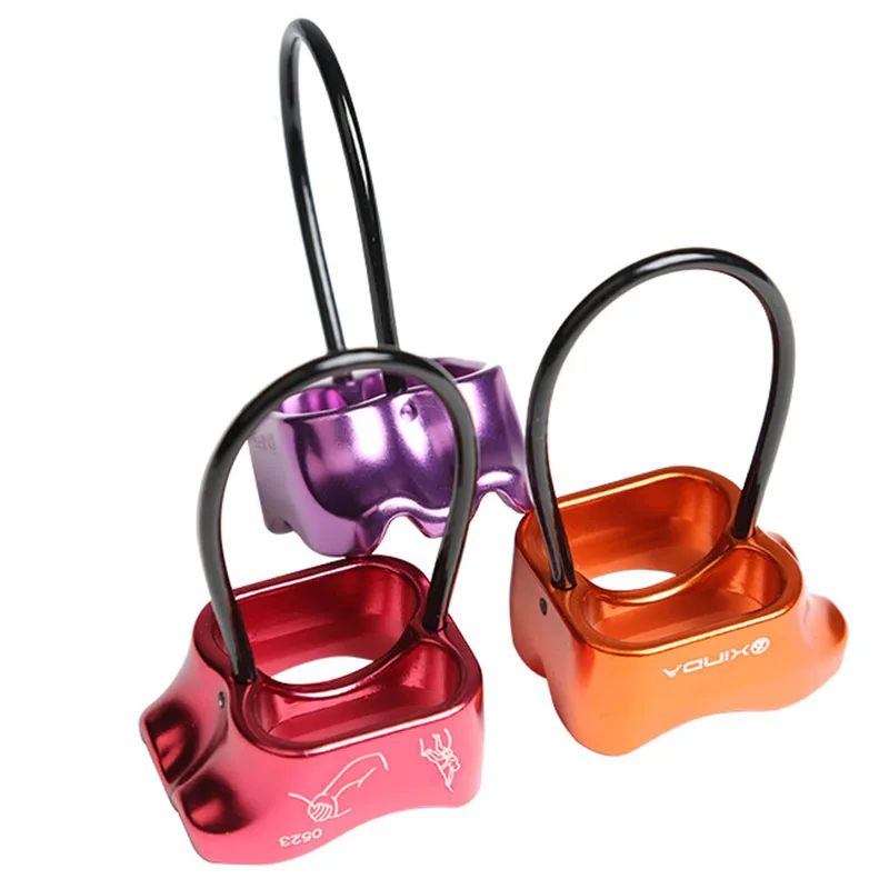 

Descender 25KN Climbing High Altitude Drop Slow Down Downhill Safe Climbing Device of 8-12 mm Outdoor ATC Protector Accessories