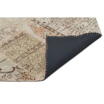 

Handmade Beige Vintage Overdyed Patchwork Area Rug 160x230 Cm-5'3''X7'7''