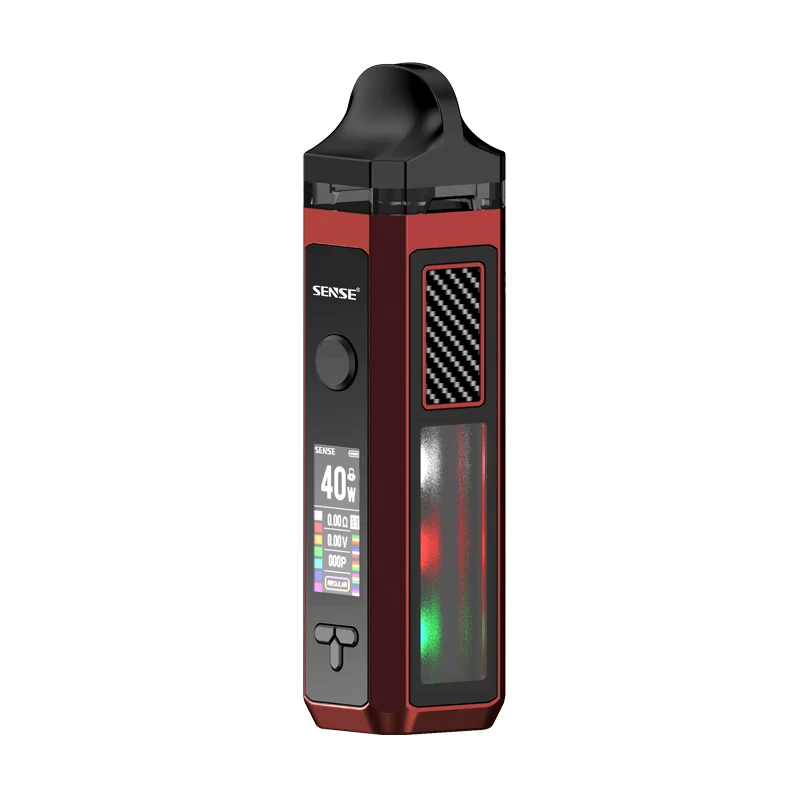SENSE Herakes Pod Vape комплект Макс 40 Вт Mod 1500 мАч батарея и 6 мл многоразовый картридж Ом