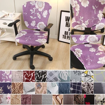 

Stretch Seat Cover for Computer Chair Elastic Office Chair Cover Dining Chair Seat Cover Slipcover Protector Housse De Chaise