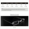 Tube Reading Glasses Portable Magnifier Reading Glasses Frameless Men Rimless 1.0 1.5 2.0 2.5 3.0 5