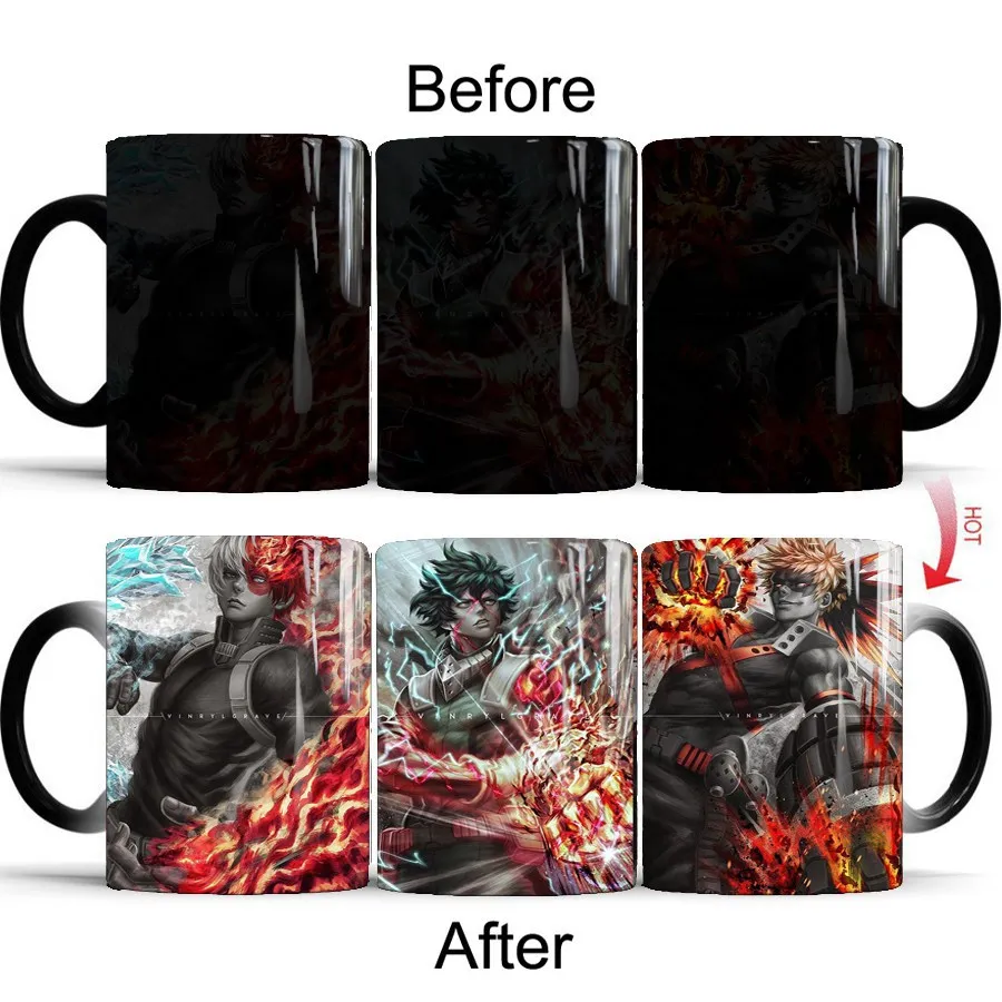 1 шт. забавные Волшебные кружки Boku my Hero Academia кофейная кружка волшебные чайные