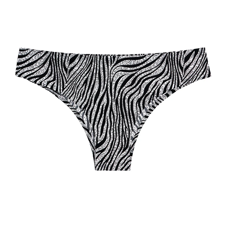 1 Pcs Women's Panties Woman Underwear Sexy Seamless Sports Leopard Female T-back G-string Thongs For Woman Ice Silk New BANNIROU high waisted cheeky panties Panties