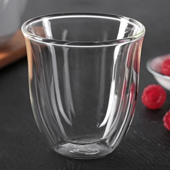 

Glass with double walls 200 ml "Pol. Duo wavy"