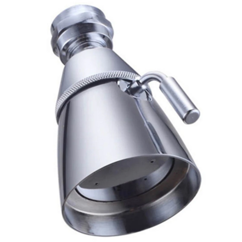 New Chromed Brass Shower Head Shower Nozzle High Pressure Water Saving Shower Nozzle for Hotel School Bathroom