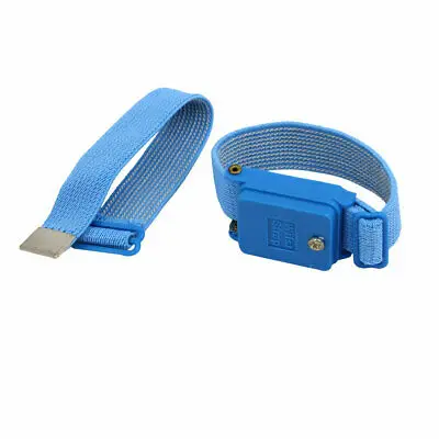 

Light-blue Wireless Cordless Anti Static ESD Wrist Strap w Elastic Band Blue