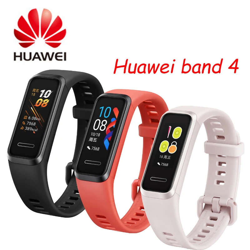 Смарт-браслет huawei Band 4, измеритель уровня кислорода в крови, Смарт-часы, монитор сердечного ритма, новые часы с usb-разъемом, зарядка