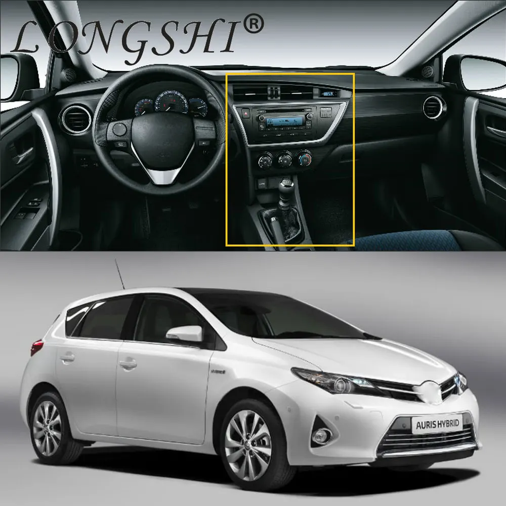 LONGSHI 2 din Автомобильная установка DVD рамка панель фасции подходит для Toyota Auris 2DIN Переходная рамка Крышка Лицевая панель стерео