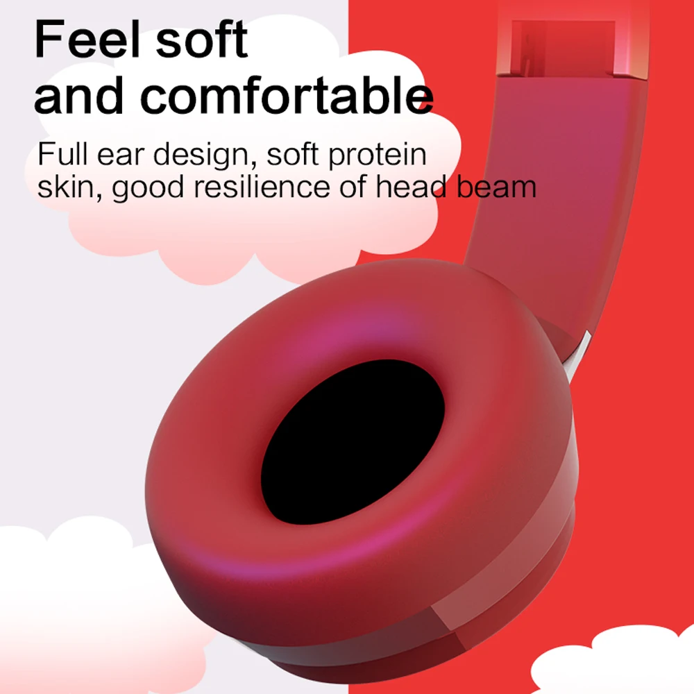Bluetooth 5 0 Over Head Headphones Surround Bass Stereo Headset Wireless Foldable 3 5 mm jack with Microphone Sports Over ear