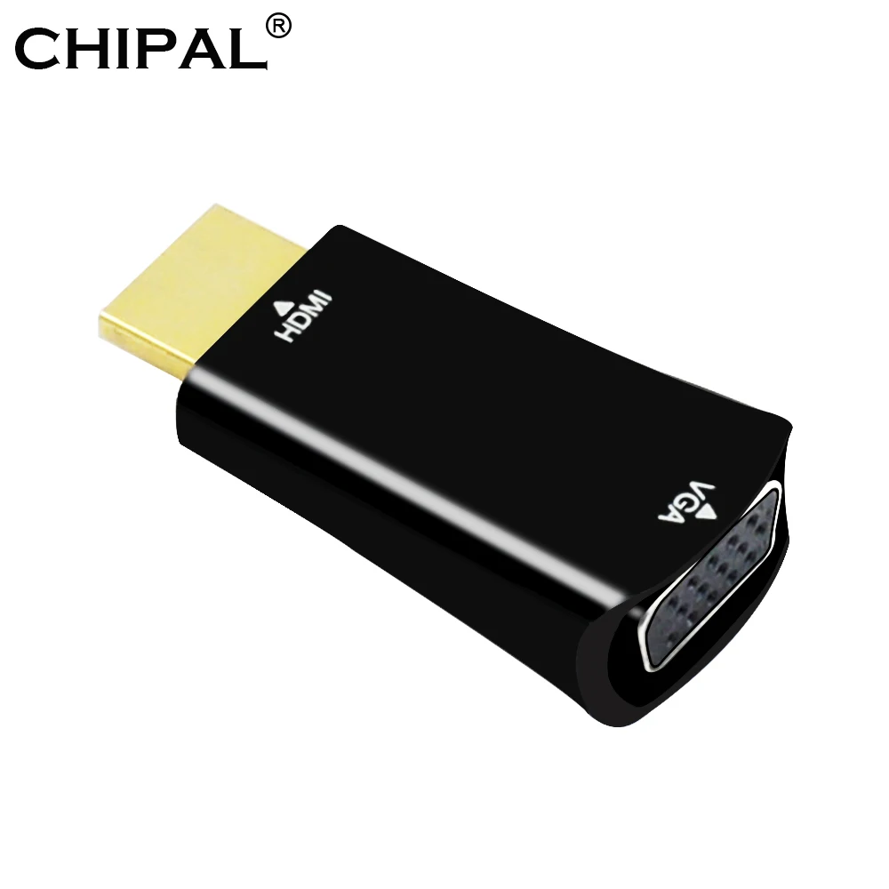 CHIPAL HDMI к VGA адаптер конвертер «Папа-мама» HDMI2VGA кабель адаптер 1080P HDTV для портативных ПК, подключенных к VGA монитору