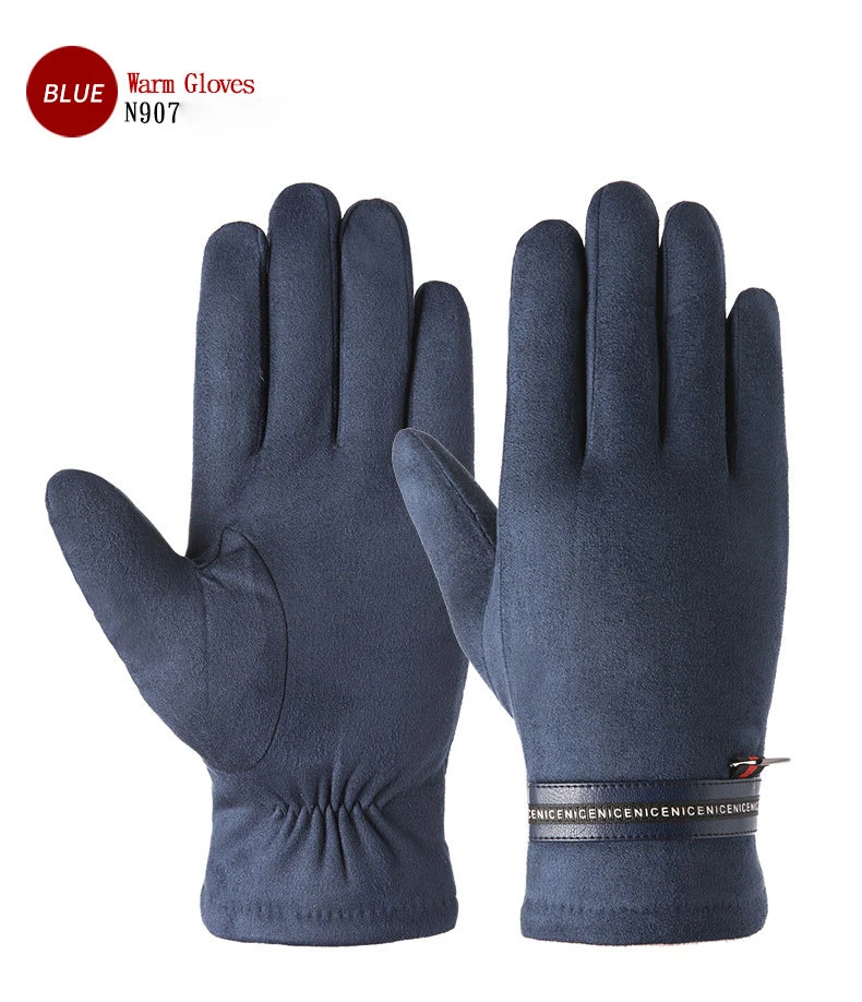 warm winter gloves mens Men's Gloves Warm Autumn Winter Plus Velvet Padded Touch Screen Warm Cycling Gloves for Male Gloves Dropshipping thermal gloves mens