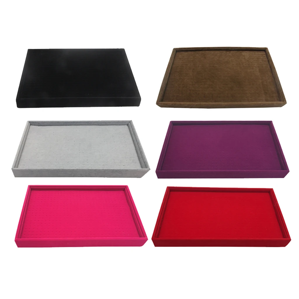 Jewelry Display Organizer Storage Box Case Tray, Showcase Organizer Holder for Ring, Earrings, Cufflinks, Necklace Holder