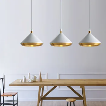현대 Led 펜던트 조명 조명기구 Lampara 드 수첩 Colgante 주방 침대 옆 서스펜션 조명 램프 콘 로프트 조명기구, 북유럽 스타일