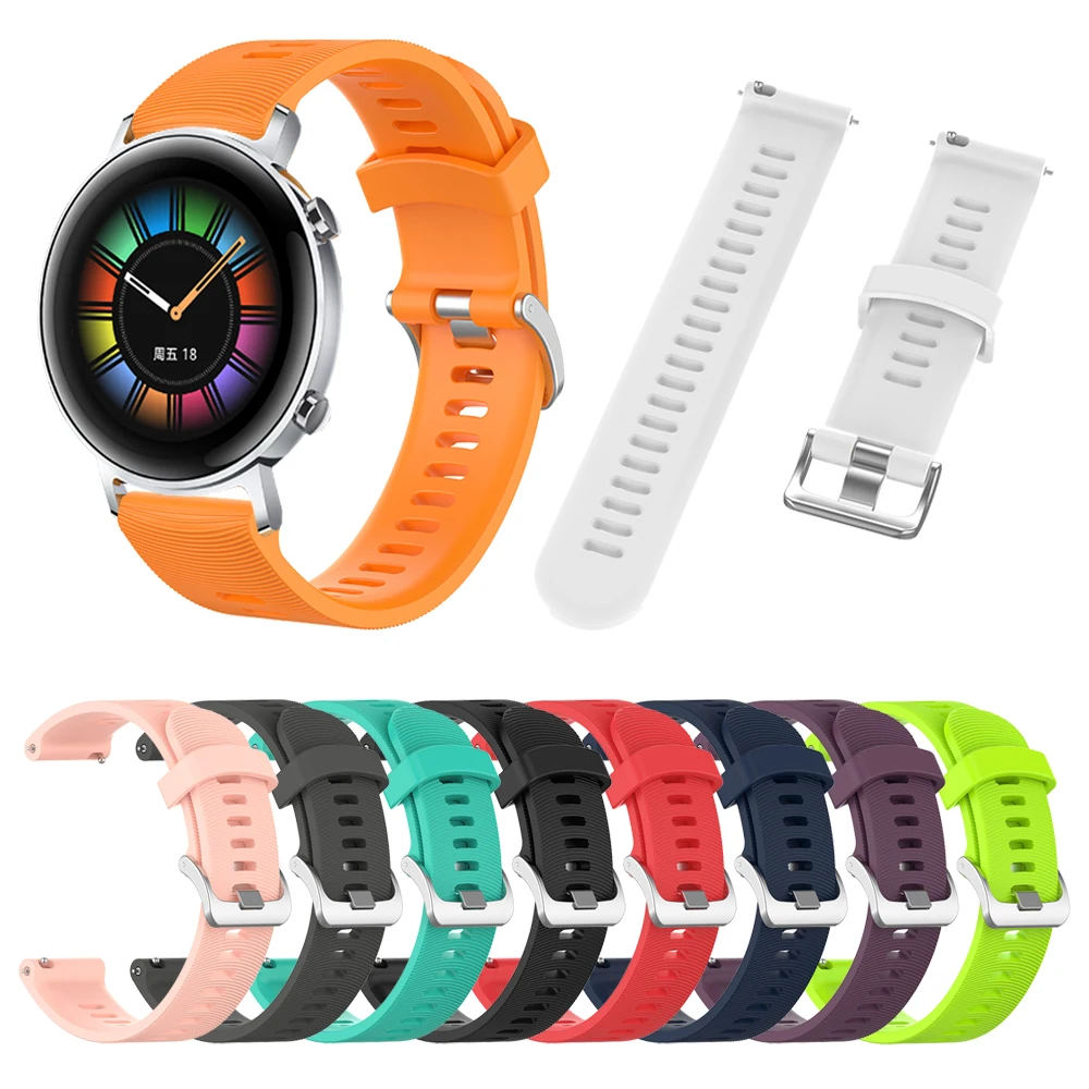 

For HUAWEI WATCH GT 2 42mm Silicone Strap Band Sport / Classic / Elegant Edition WristStrap Replaceable accessories Watchband