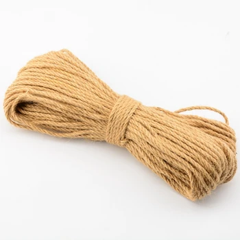

0.15 Inch 4mm DIY Natural Jute Hemp Rope Retro Style Craft Cord Braided Rope Handmade Home Decoration