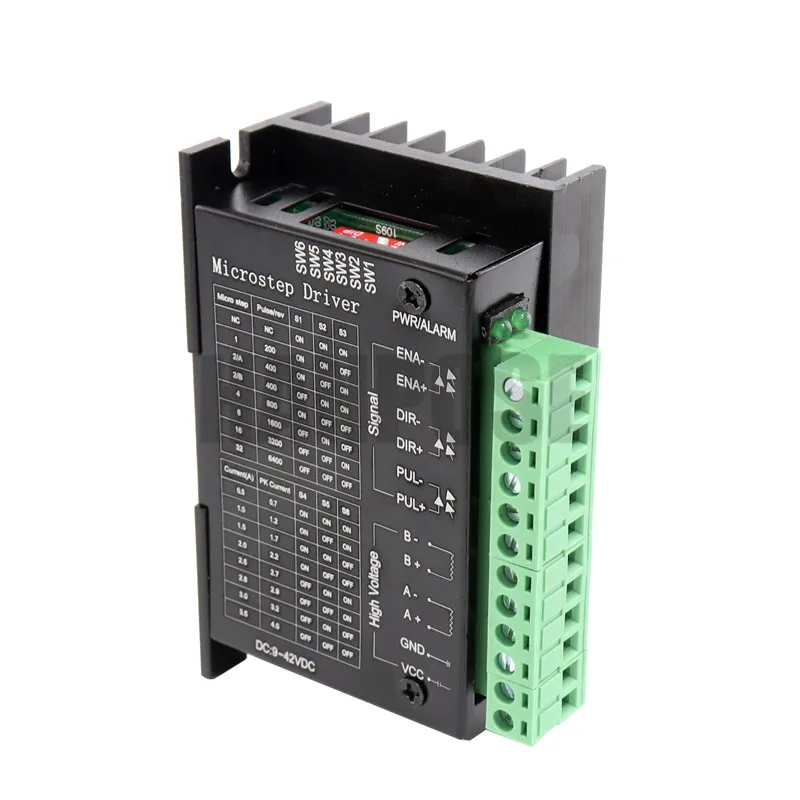 Драйвер шагового двигателя TB6600 Nema 23 42/57/86 Nema17 4A DC9-40V 1 Ось шаговый двигатель ЧПУ гравировальный станок