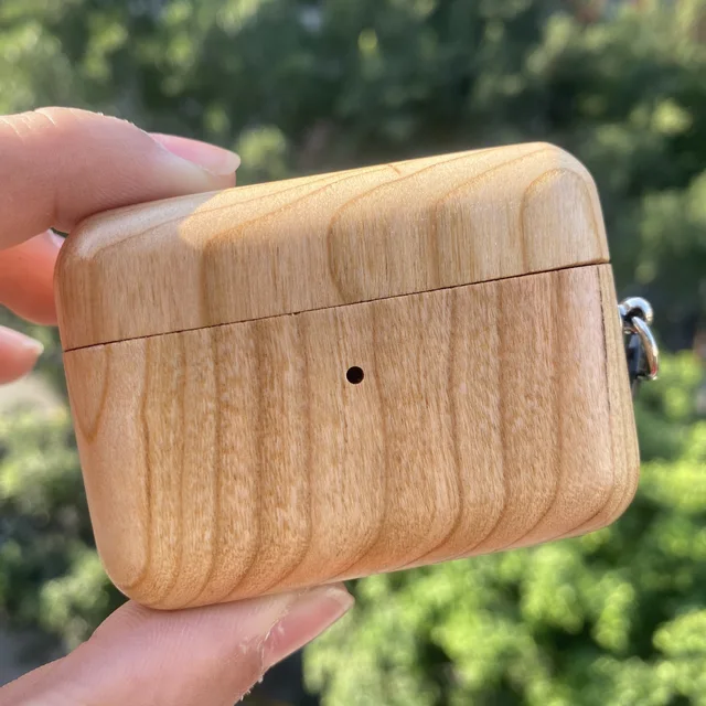 Bamboo Wood Case Pelindung untuk Apple 