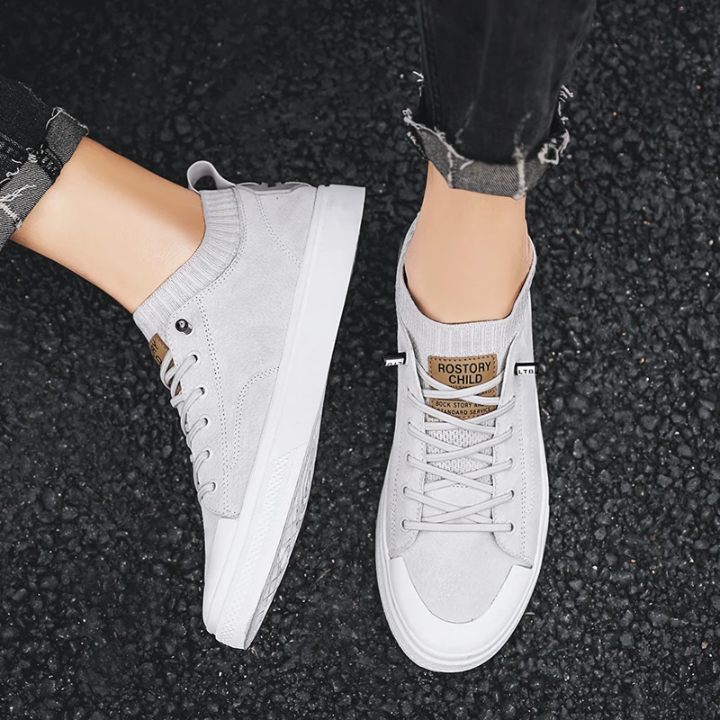 Man Leather Shoes outdoor breathable Fashion Casual Shoes Male Spring Autumn Sneakers Men's Walking Footwear White Shoes men Man Leather Shoes outdoor breathable Fashion Casual Shoes Male Spring Autumn Sneakers Men's Walking Footwear White Shoes men