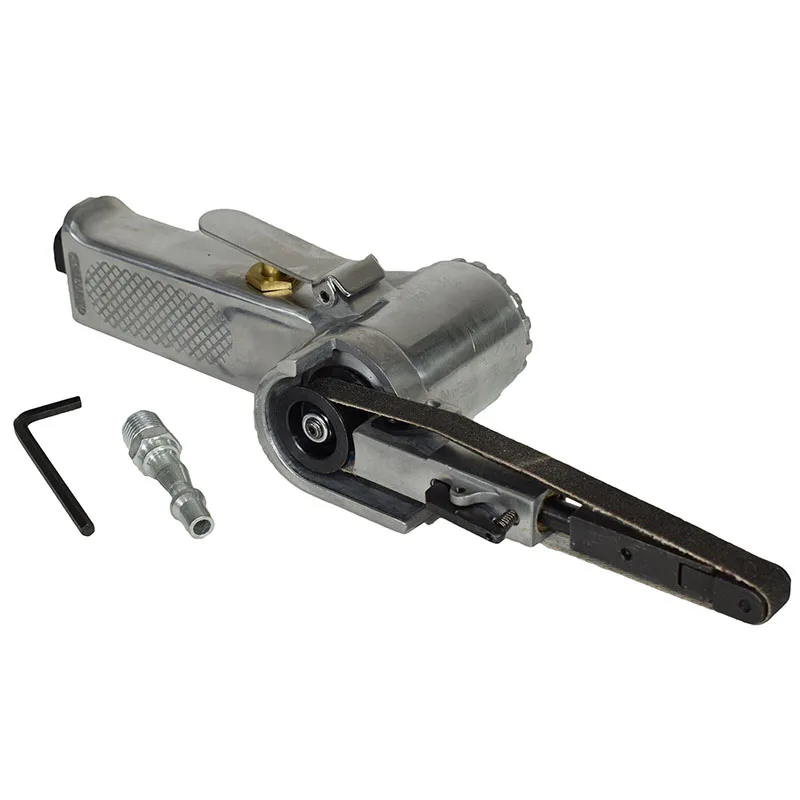 

330*10mm Wide Air Finger Belt Sander Angle Grinder Power File Detail Sanding Grinding Machine + 25PCS Belts