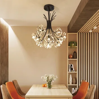 

Modern Spider Industrial Pendant Lights for Diving Room/restaurants Kitchen Pendant Lamps E27 Fixtures LED Hanging Lamp Crystal