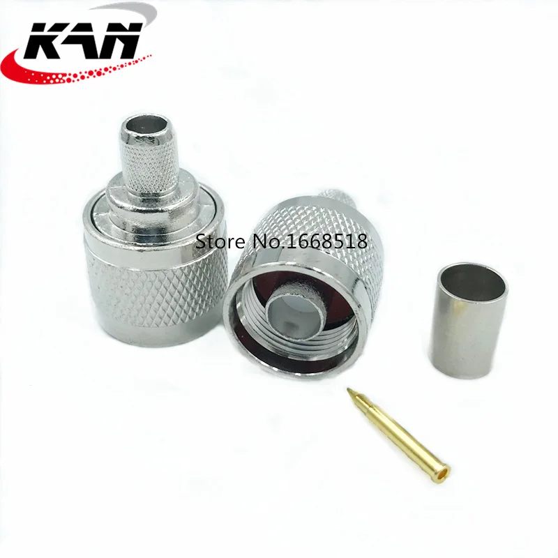 N-tipo Conector Macho n Conector rf Cabo Coaxial Conector para Lmr300 5d-fb N-50j-5 Conector Coaxial rf 10 505 Peças Lote