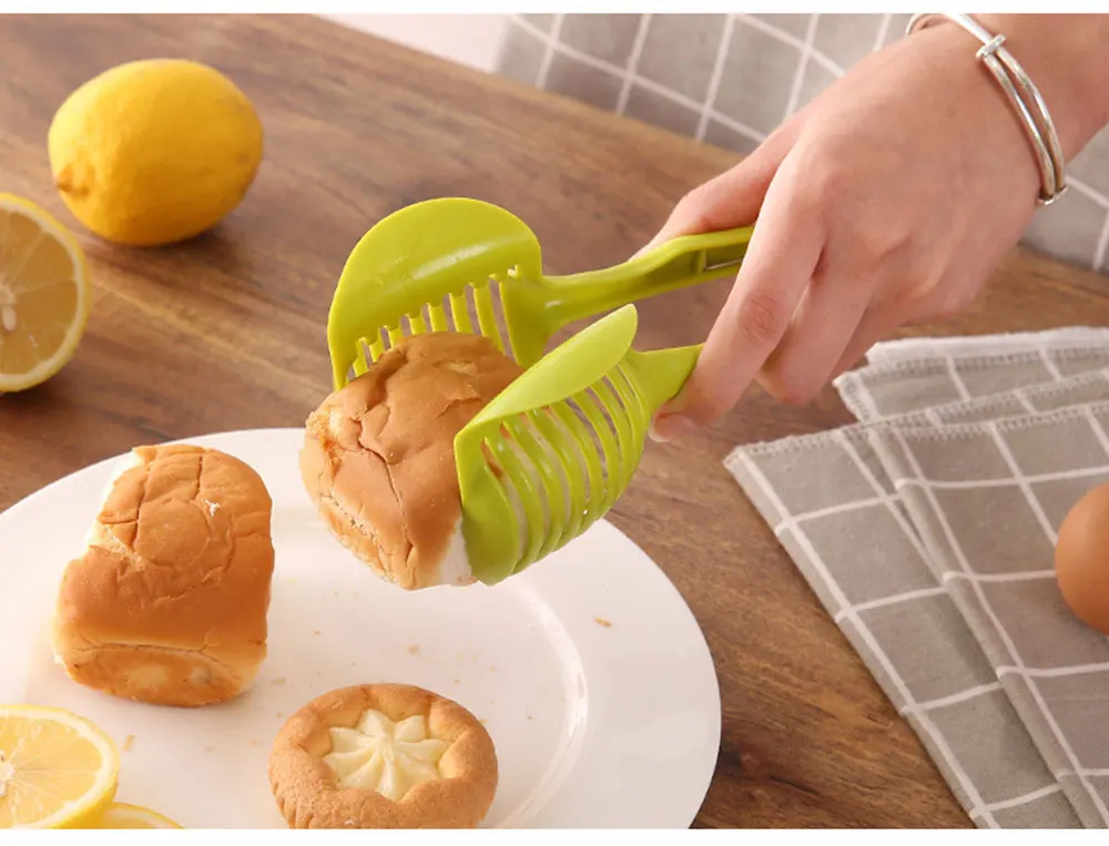 Зажим фруктовый, овощной слайсер инструмент для картофеля томатов луковый слайсер для лимонов овощные нож для резки фруктов держатель кухонное приспособление K1234 I