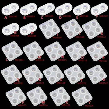 

25 PCS Handmade All Sizes Ball-Jointed Doll Eye Resin Mold Eyeballs Half Round Doll Eyes Resin Casting Mold Art Craft Tools