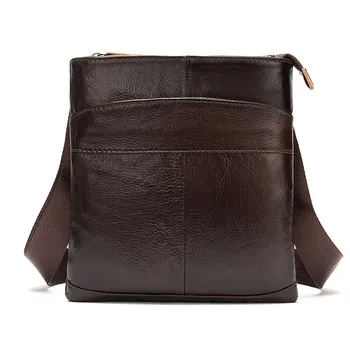 

Mens Genuine Leather Bag Male Cowhide Messenger Bag Men's Shoulder Crossbody Bags For Men Natural Leather Bags