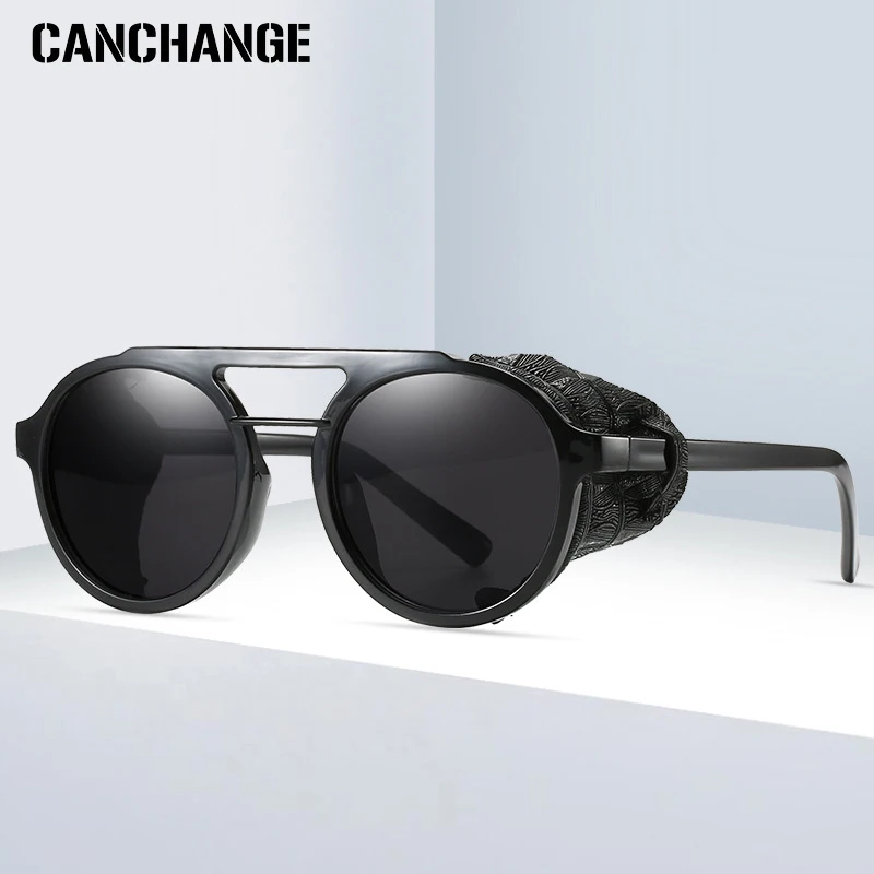CANCHANGE новые женские солнцезащитные очки в стиле ретро с круглой оправой