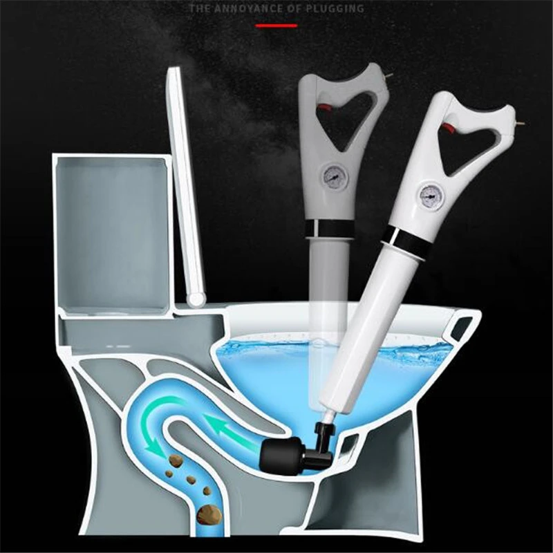 A Gun To Unclog The Toilet Toilet Air Pressure Sewer Vegetable Basin