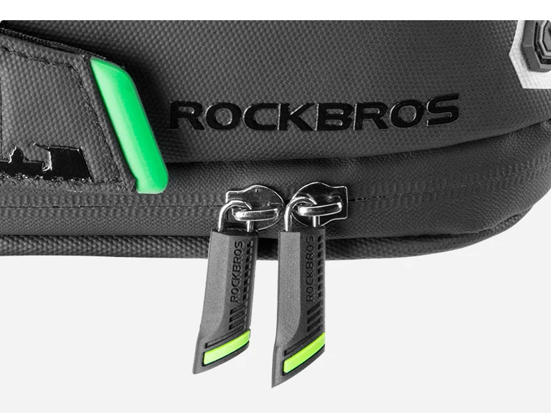 ROCKBROS Rainproof Bicycle Bag - Shockproof Bike Saddle Bag with Reflective Rear - Large Capacity Seatpost MTB Bike Bag Accessories