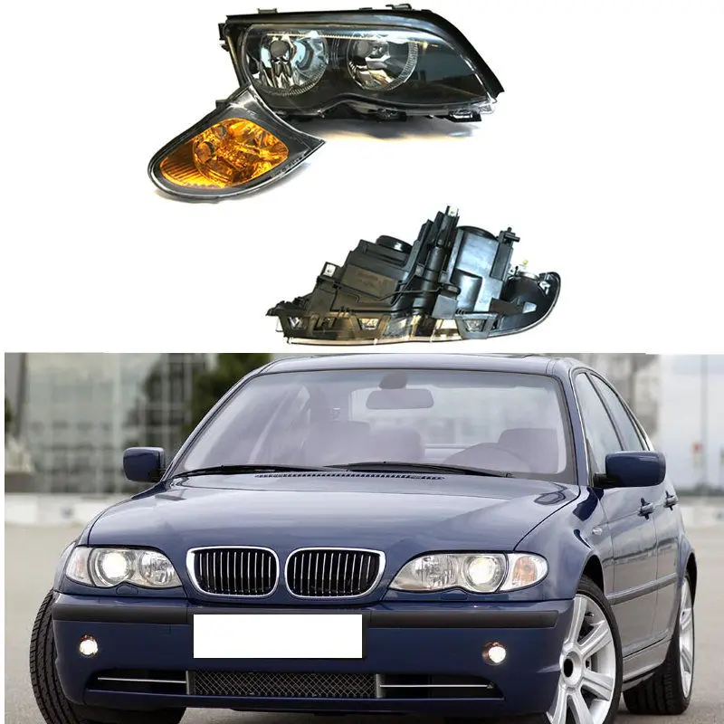 

For BMW 3 Series E46 2001 2002 2003 2004 Auto Front Bumper Headlight with Turn Signal Corner Light