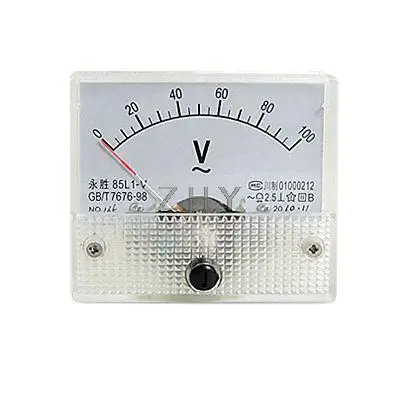 

Class 2.5 Accuracy AC 100V Gauge Panel Voltmeter 85L1-V
