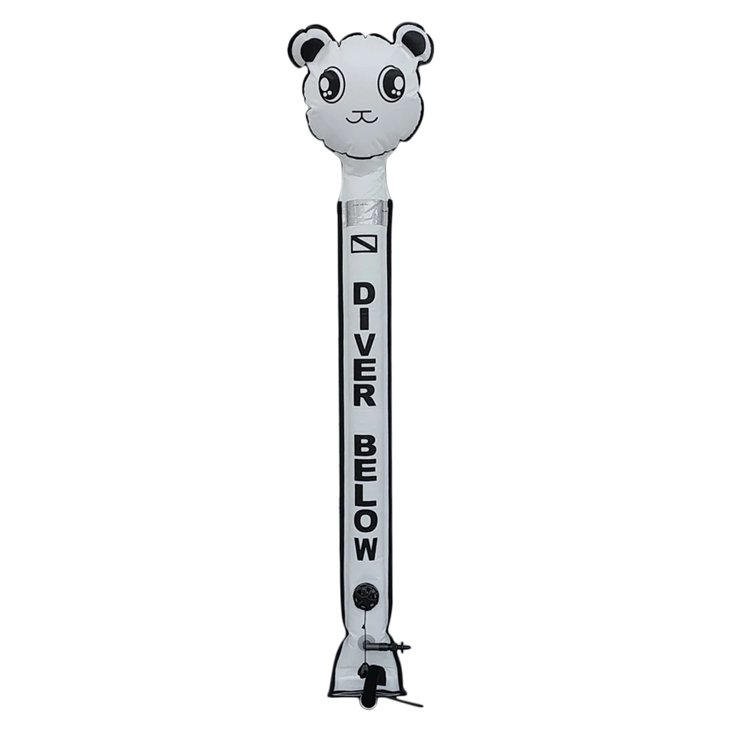 Diver Below Surface Marker Buoy Reflective Tape Edge SMB Sausage Signal Tube Surface Marker Buoy for Swimming Diving