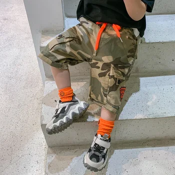 

Boys five-point pants handsome children camouflage shorts 2020 summer thin section baby baby summer pants