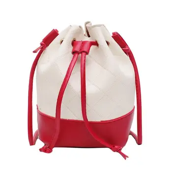 

All-Match Drawstring Shoulder Bag Female Women Small Bucket Bag Ladies Handbag Retro Messenger Bag Vintage Tassel