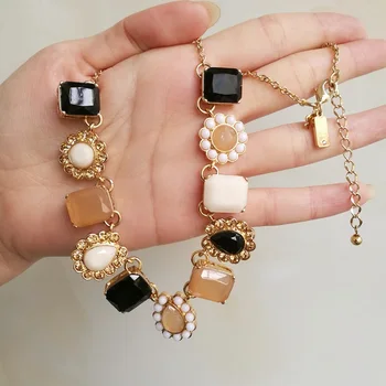 

2020 Rushed Sale Tin Women Chokers Necklaces Casual/sporty Moana Collares Kolye For Intellectual Style Gem Short Necklace With