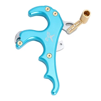 

Rotate Clamp Compound Bow Release Aids Four-Finger Gripper Archery Release