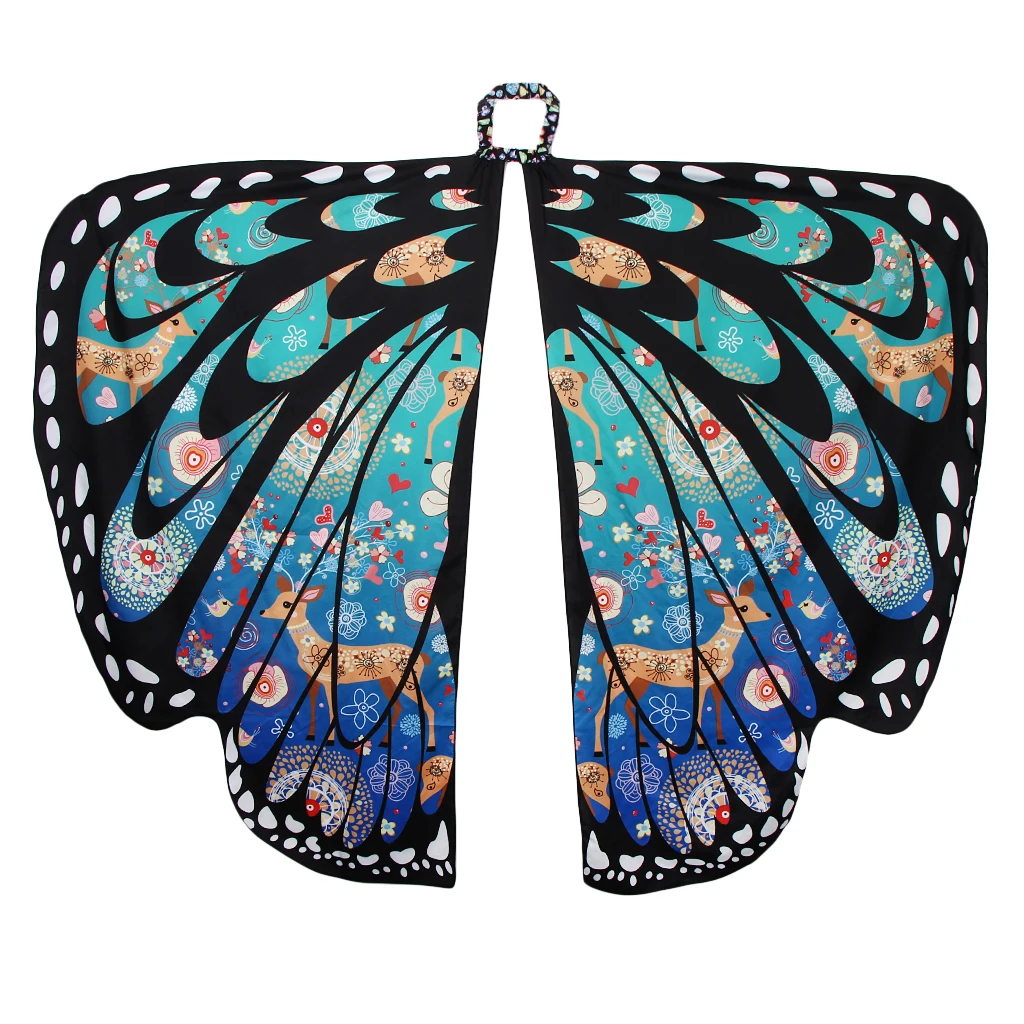 Girl Kid Butterfly Wings Shawl Scarf Dance Costume Christmas Decoration