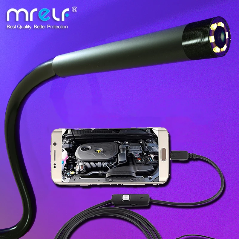 7 мм 5 эндоскопическая Камера Гибкая IP67 водонепроницаемая микро USB промышленная