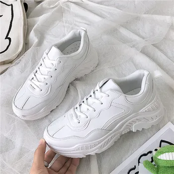 

Sneakers Shoes Women 2020 New South Korean Version Of Lace-ups Spring Women 36 to 42 Plus-size Women's Shoes Trend