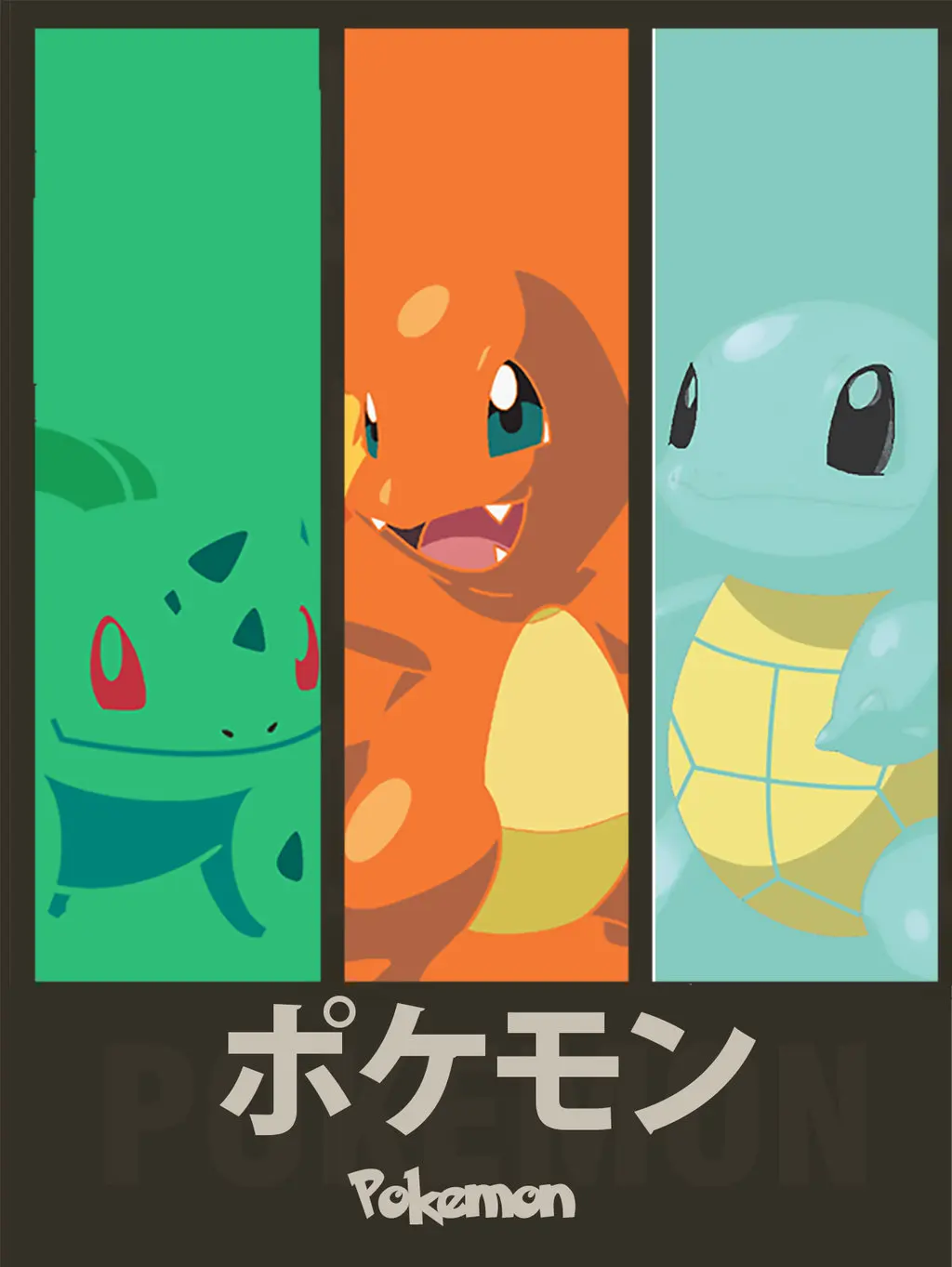 Винтажный ретро постер Pokemon Pocket Monsters с крафт покрытием холст DIY настенный стикер