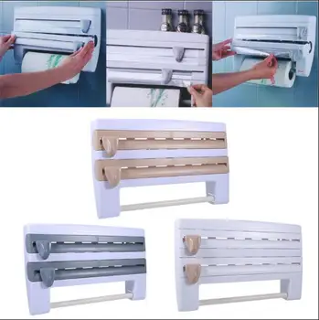 

Storage Rack Plastic Tool Supply Holder Cling Film Kitchen Kitchen Paper Sauce