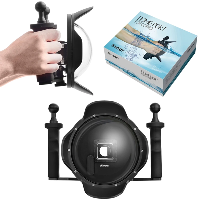 

For Gopro Accessories Diving Stabilizer Handheld Dome Port For Gopro Hero3/3+/4 Diving Lens Hood Fisheye Lens Cover