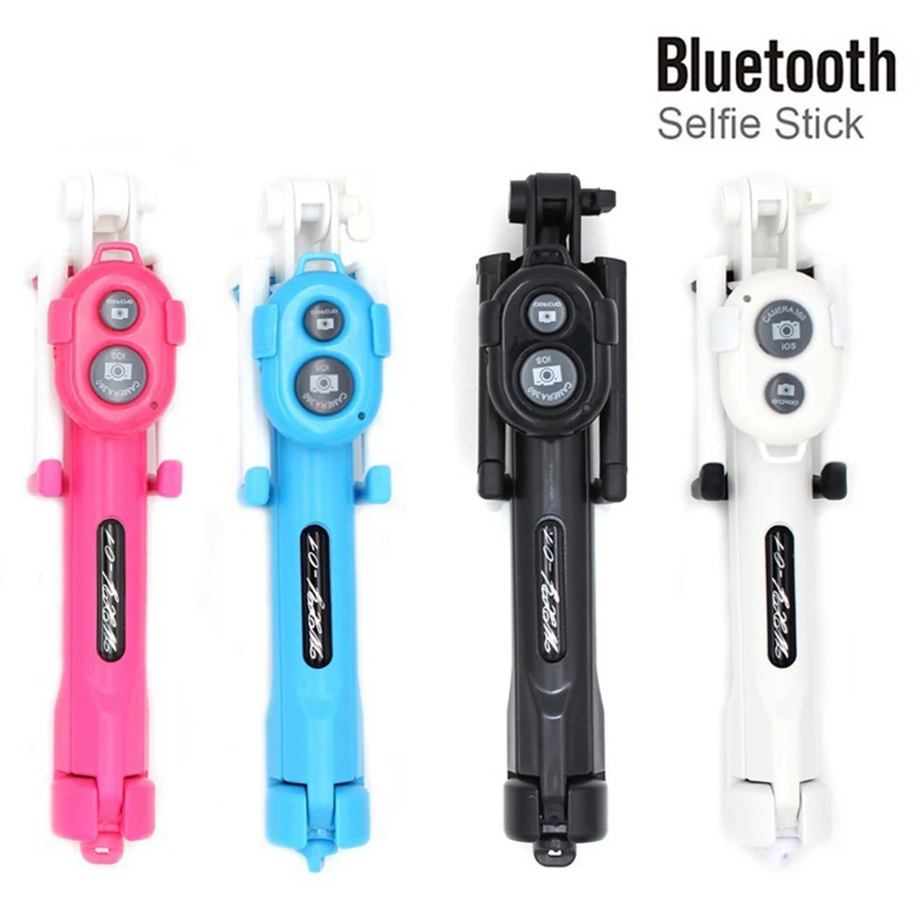 

Hot Sale 1PC 3 in 1 Wireless Bluetooth Selfie Stick + Mini Selfie Tripod With Remote Control For Mobile Phone