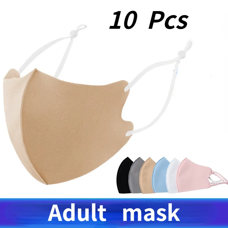 

10 Pcs Lot Anti-Dust Fabric Masks Face Mouth Cover Pm2.5 Mask Respirator Dustproof Anti-bacterial Washable Reusable Comfy Masks