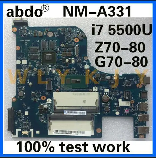 Abdo AILG1 NM-A331 материнская плата для ноутбука Lenovo G70-70 Z70-80 G70-80 ноутбук Процессор i7 5500U